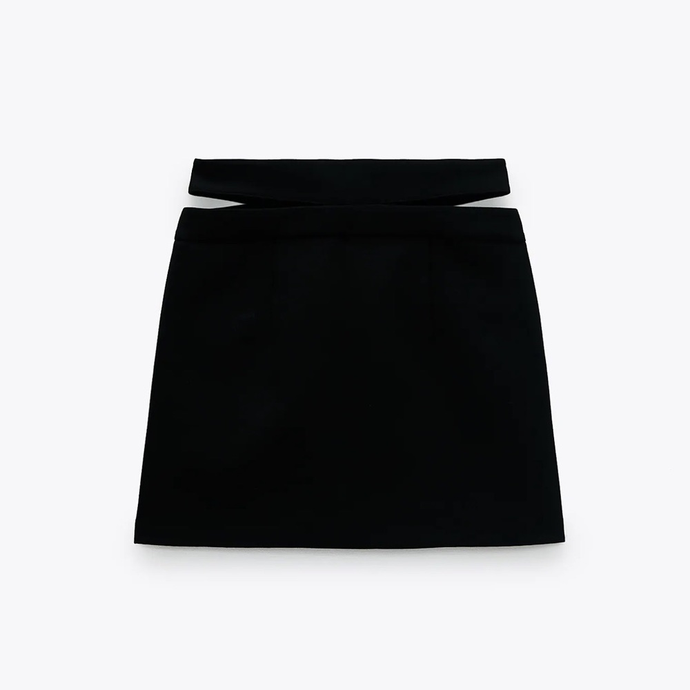 ZARA LIMITED EDITION CUT OUT MINI SKIRT - Picture 9 of 10